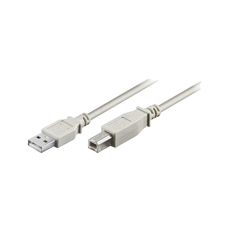 Cablu USB 2.0 A-B 1,8m Gri 480Mbps | Electronic-mag.ro | Componente Electronice