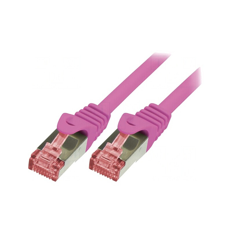 Patch cord S/FTP Cat6 LSZH Roz 1m Dublu Ecranat | Electronic-mag.ro | Componente Electronice Patch cord S/FTP Cat6 LSZH Roz 1m Dublu Ecranat | Electronic-mag.ro | Componente Electronice