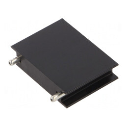 Radiator Extrudat Plat Negru pentru SOT93, TO218, TO220, TO247, TOP3 | Electronic-mag.ro | Componente Electronice
