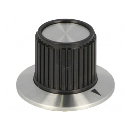 Buton rotativ plastic cu flanșă 6.35mm | Electronic-mag.ro | Componente Electronice