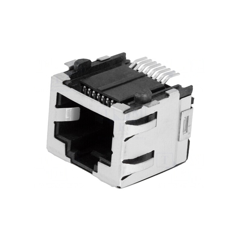 Soclu RJ45 8p8c Ecranat Aurit Cat 5 SMT | Electronic-mag.ro | Componente Electronice