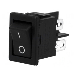 Comutator Rocker DPST ON-OFF 10A/250VAC Negru | Electronic-mag.ro | Componente Electronice