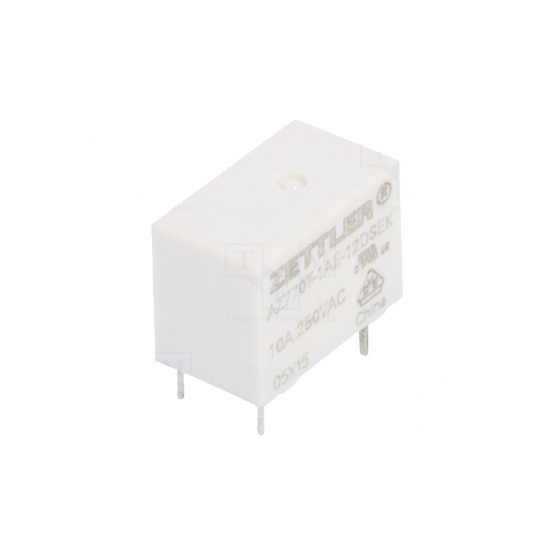 Releu Electromagnetic SPST-NO 12VDC 10A 250VAC | Electronic-mag.ro | Componente Electronice