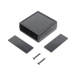 Carcasă ABS Neagră 66,5x66,5x28 mm | Electronic-mag.ro | Componente Electronice