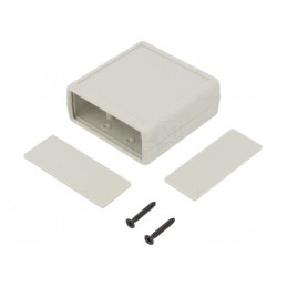 Carcasă ABS Gri Deschis 66.5x66.5x28mm | Electronic-mag.ro | Componente Electronice