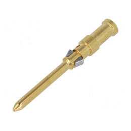 Pin tată aliaj cupru aurit 0,75mm2 crimpat | Electronic-mag.ro | Componente Electronice