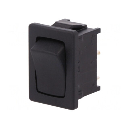 Întrerupător Balansier ON-OFF 12A 250VAC Negru IP40 | Electronic-mag.ro | Componente Electronice