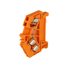 Conector de Îmbinare Șine 0.08-2.5mm2, 3 Borne, Portocaliu | Electronic-mag.ro | Componente Electronice