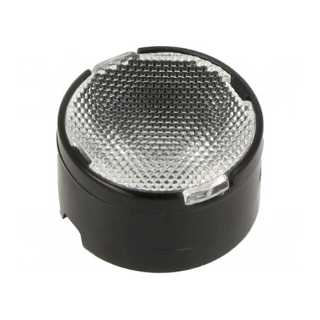 Lentilă LED rotundă neagră PMMA 24-32° | Electronic-mag.ro | Componente Electronice