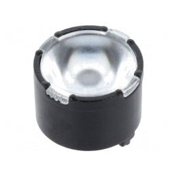 Lentilă LED Rotundă Transparentă PMMA 36-44° | Electronic-mag.ro | Componente Electronice