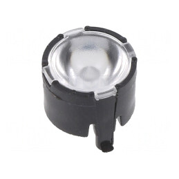 Lentilă LED Rotundă Transparentă PMMA 17-34° | Electronic-mag.ro | Componente Electronice