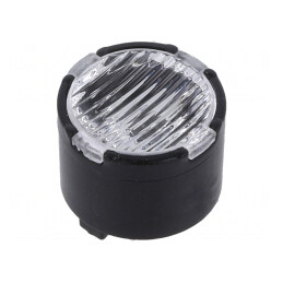 Lentilă LED transparentă rotundă PMMA 22-49° | Electronic-mag.ro | Componente Electronice