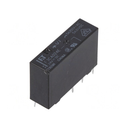 Releu Electromagnetic 24VDC 5A PCB | Electronic-mag.ro | Componente Electronice