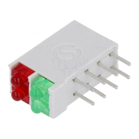LED Roșu/Verde 1,8mm 4 Diode 10mA 2-2,1V | Electronic-mag.ro | Componente Electronice