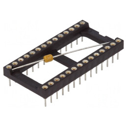 Soclu: circuite integrate; DIP28; Raster: 2,54mm; de precizie; THT