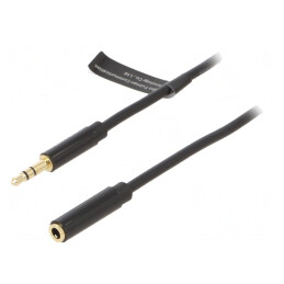 Cablu Audio Jack 3.5mm Aurit 0.5m | Electronic-mag.ro | Componente Electronice
