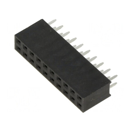Soclu pini mamă 2,54mm 20 PIN pentru PCB drept | Electronic-mag.ro | Componente Electronice