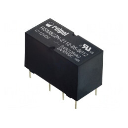Releu electromagnetic DPDT 12VDC 2A PCB | Electronic-mag.ro | Componente Electronice