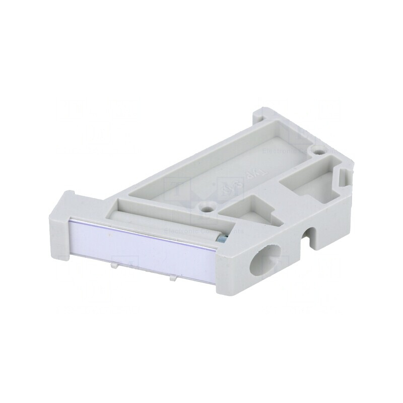 Casetă gri pentru conectori de șină 6x28mm | Electronic-mag.ro | Componente Electronice