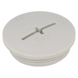 Capac de protecție IP54 poliamidă gri 12mm | Electronic-mag.ro | Componente Electronice