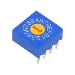 Întrerupător Codificare HEX/BCD 16 Poz THT 1000MΩ | Electronic-mag.ro | Componente Electronice