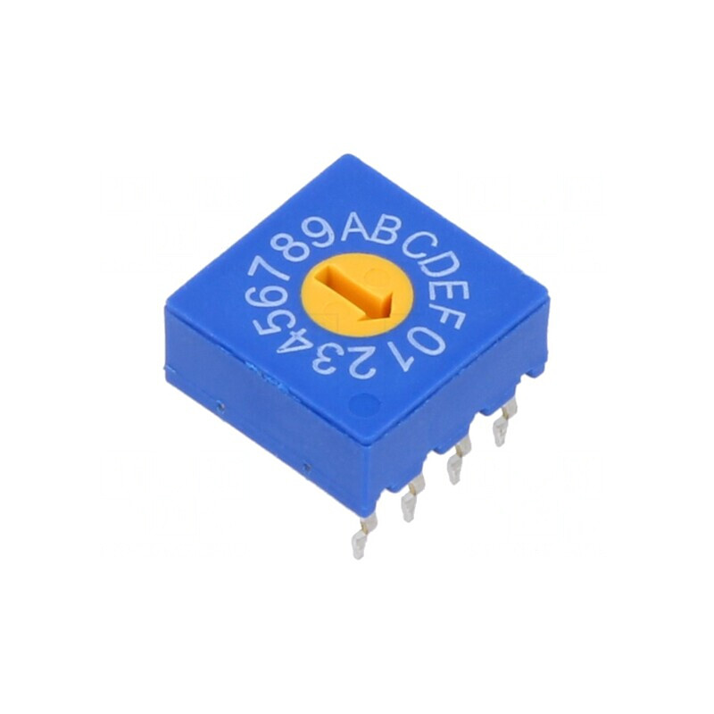 Întrerupător Codificare HEX/BCD 16 Poz THT 1000MΩ | Electronic-mag.ro | Componente Electronice