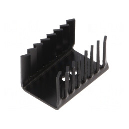 Radiator Negru TO220 22x28x38mm 9,9K/W | Electronic-mag.ro | Componente Electronice