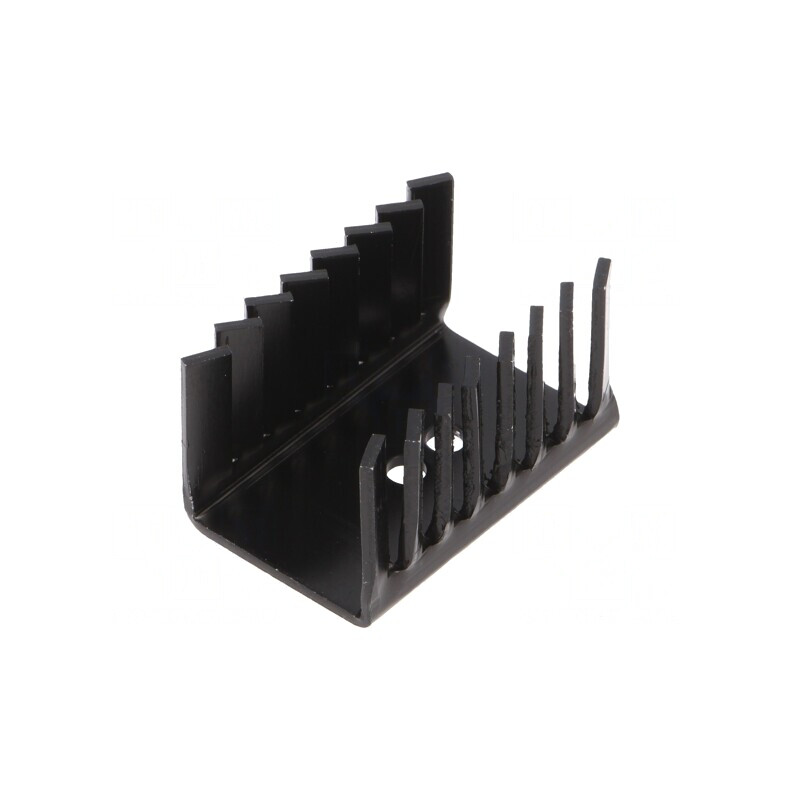 Radiator Negru TO220 22x28x38mm 9,9K/W | Electronic-mag.ro | Componente Electronice