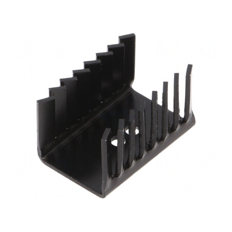 Radiator Negru TO220 22x28x38mm 9,9K/W | Electronic-mag.ro | Componente Electronice
