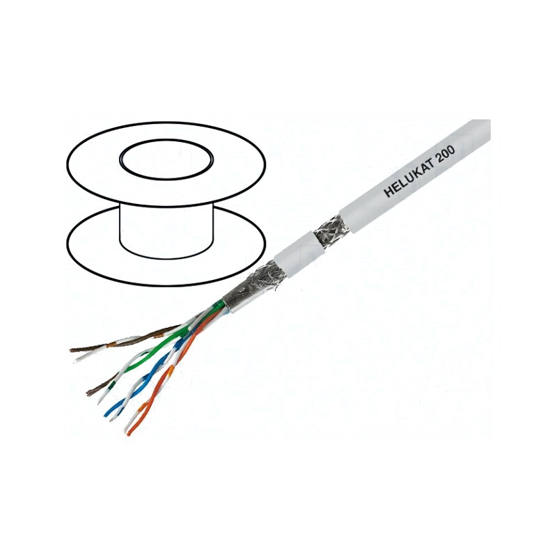 Cablu de Rețea Helukat 200 SF/UTP 5e 26AWG Gri | Electronic-mag.ro | Componente Electronice Cablu de Rețea Helukat 200 SF/UTP 5e 26AWG Gri | Electronic-mag.ro | Componente Electronice