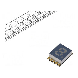 Afişaj LED 7 Segmente 5,08mm Roșu | Electronic-mag.ro | Componente Electronice