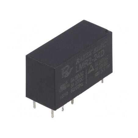 Releu Electromagnetic DPDT 24VDC 5A | Electronic-mag.ro | Componente Electronice