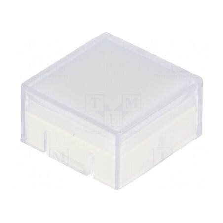 Tastă Pătrată Transparentă din Plastic 14,3x14,3mm | Electronic-mag.ro | Componente Electronice