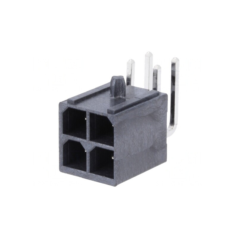 Soclu Cablu-Placă Mega-Fit 4 Pini 23A THT | Electronic-mag.ro | Componente Electronice
