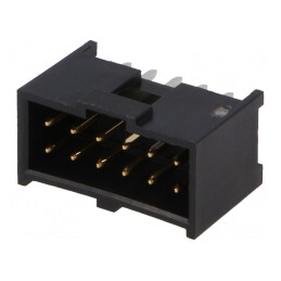 Soclu dreptunghiular tată 12 pini THT aurit 2,54mm | Electronic-mag.ro | Componente Electronice