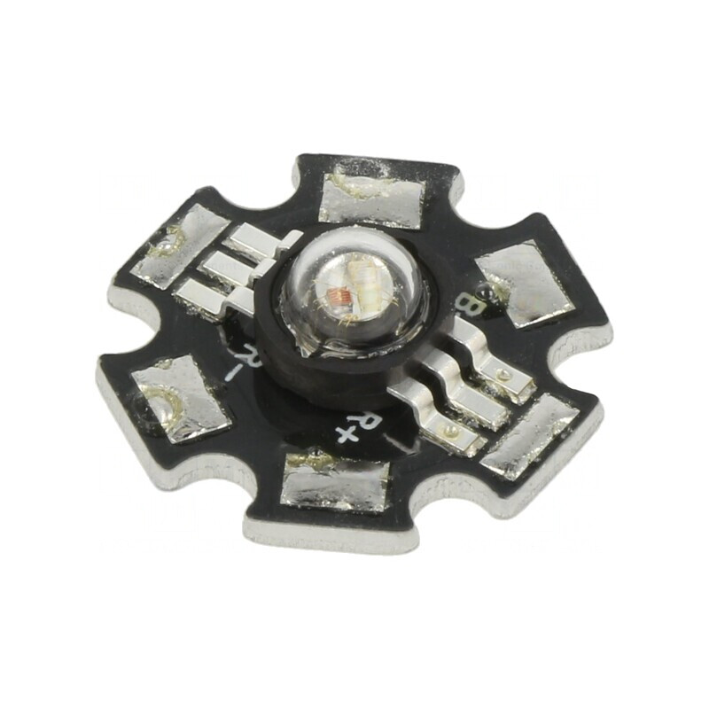 LED RGB 3W 130° 350mA SMD 44-52lm Ø6mm | Electronic-mag.ro | Componente Electronice
