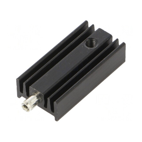 Radiator TO220 Negru 25mm x 12,6mm x 6,5mm 32K/W | Electronic-mag.ro | Componente Electronice