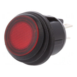 Întrerupător Basculant ON-OFF 20A 12V Roșu IP65 cu LED | Electronic-mag.ro | Componente Electronice