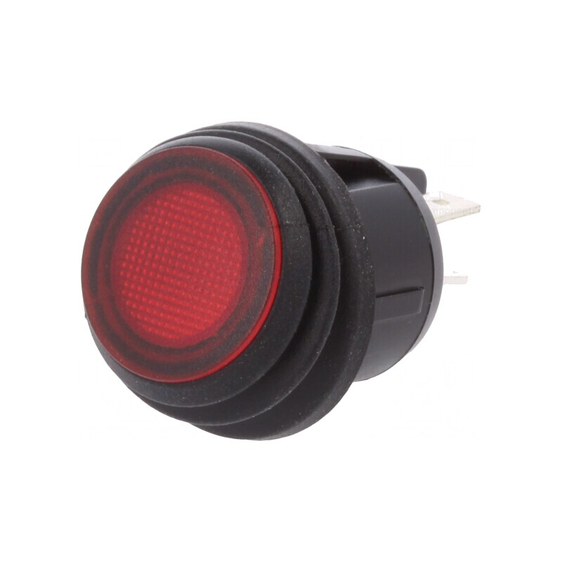 Întrerupător Basculant ON-OFF 20A 12V Roșu IP65 cu LED | Electronic-mag.ro | Componente Electronice