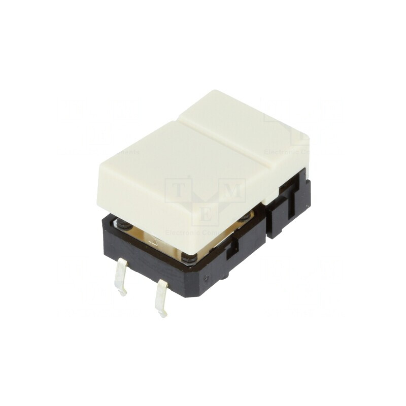Comutator Tastatură SPST-NO 24VDC Ivoriu | Electronic-mag.ro | Componente Electronice