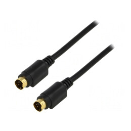 Cablu DIN mini 4pin 2m Aurit | Electronic-mag.ro | Componente Electronice
