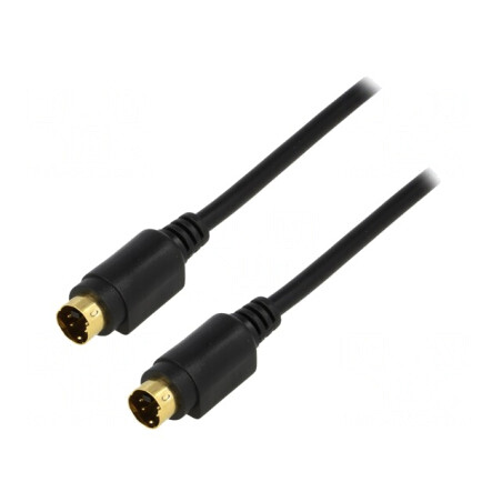 Cablu DIN mini 4pin 2m Aurit | Electronic-mag.ro | Componente Electronice