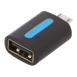 Adaptor USB 2.0 USB A la USB B Micro, Negru