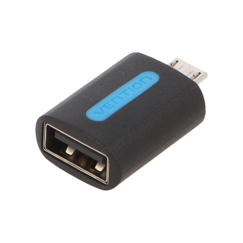 Adaptor USB 2.0 USB A la USB B Micro, Negru | Electronic-mag.ro | Componente Electronice