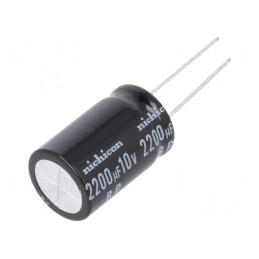 Condensator electrolitic bipolar THT 2200uF 10VDC 10x20mm | Electronic-mag.ro | Componente Electronice