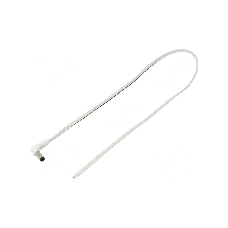 Cablu DC 5,5/2,1 Mufă Unghi Alb 0,5m 2x0,5mm2 | Electronic-mag.ro | Componente Electronice Cablu DC 5,5/2,1 Mufă Unghi Alb 0,5m 2x0,5mm2 | Electronic-mag.ro | Componente Electronice