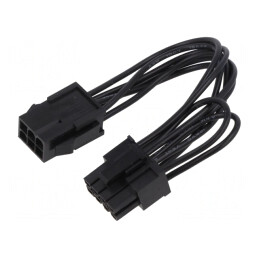 Cablu de Alimentare PCIe 6pin la 8pin 0,15m | Electronic-mag.ro | Componente Electronice