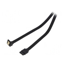 Cablu SATA III 0.5m Negru
