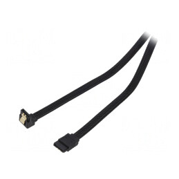 Cablu SATA III 0.5m Negru | Electronic-mag.ro | Componente Electronice