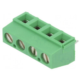 Regletă de conexiuni PCB 90° 5,08mm 4 piste 300V | Electronic-mag.ro | Componente Electronice